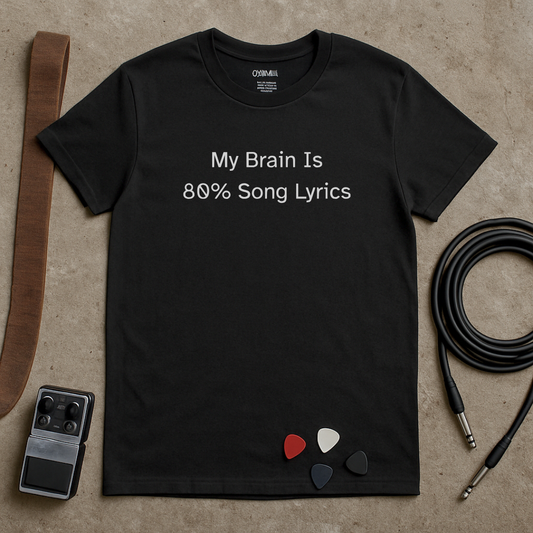 My Brain Is Lyrics T-Shirt