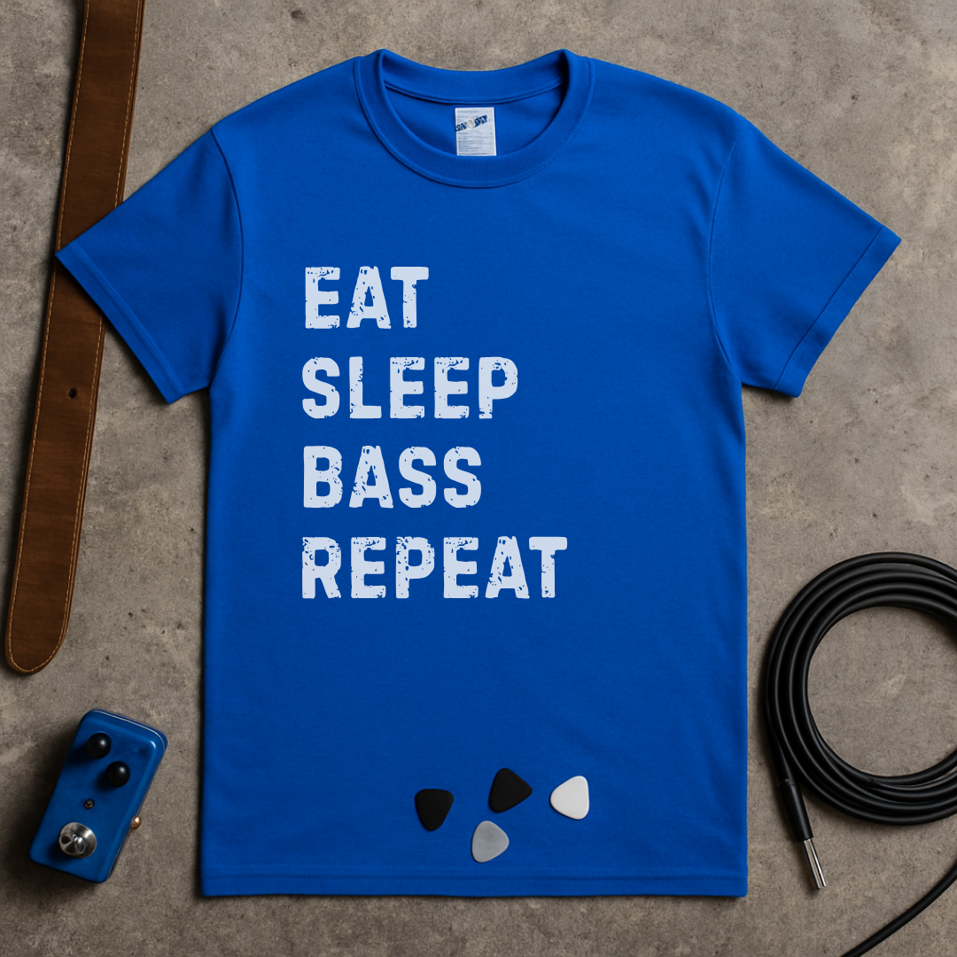 Eat Sleep Bass Repeat T-Shirt
