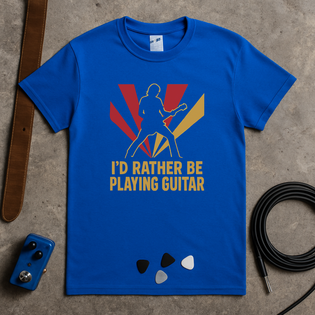 Rather Be Playing Guitar Stage T-Shirt