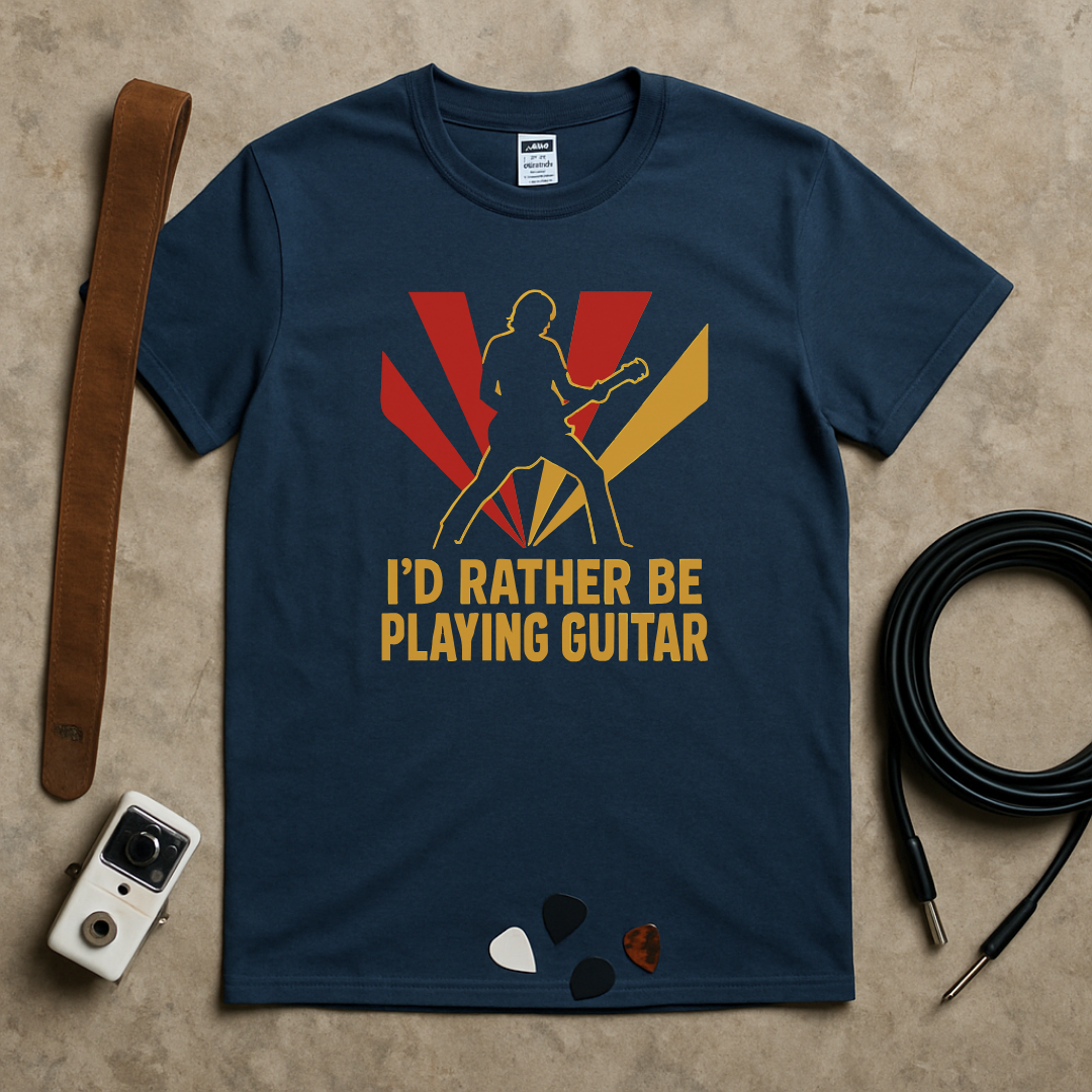 Rather Be Playing Guitar Stage T-Shirt