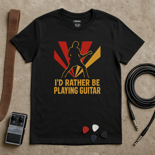 Rather Be Playing Guitar Stage T-Shirt