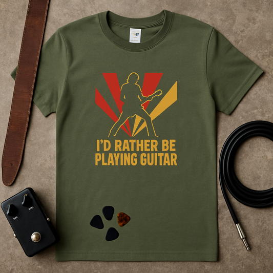 Rather Be Playing Guitar Stage T-Shirt