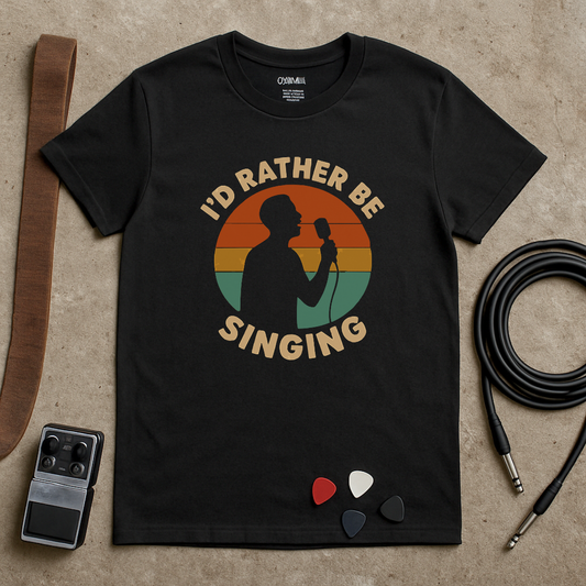 Rather Be Singing Badge T-Shirt