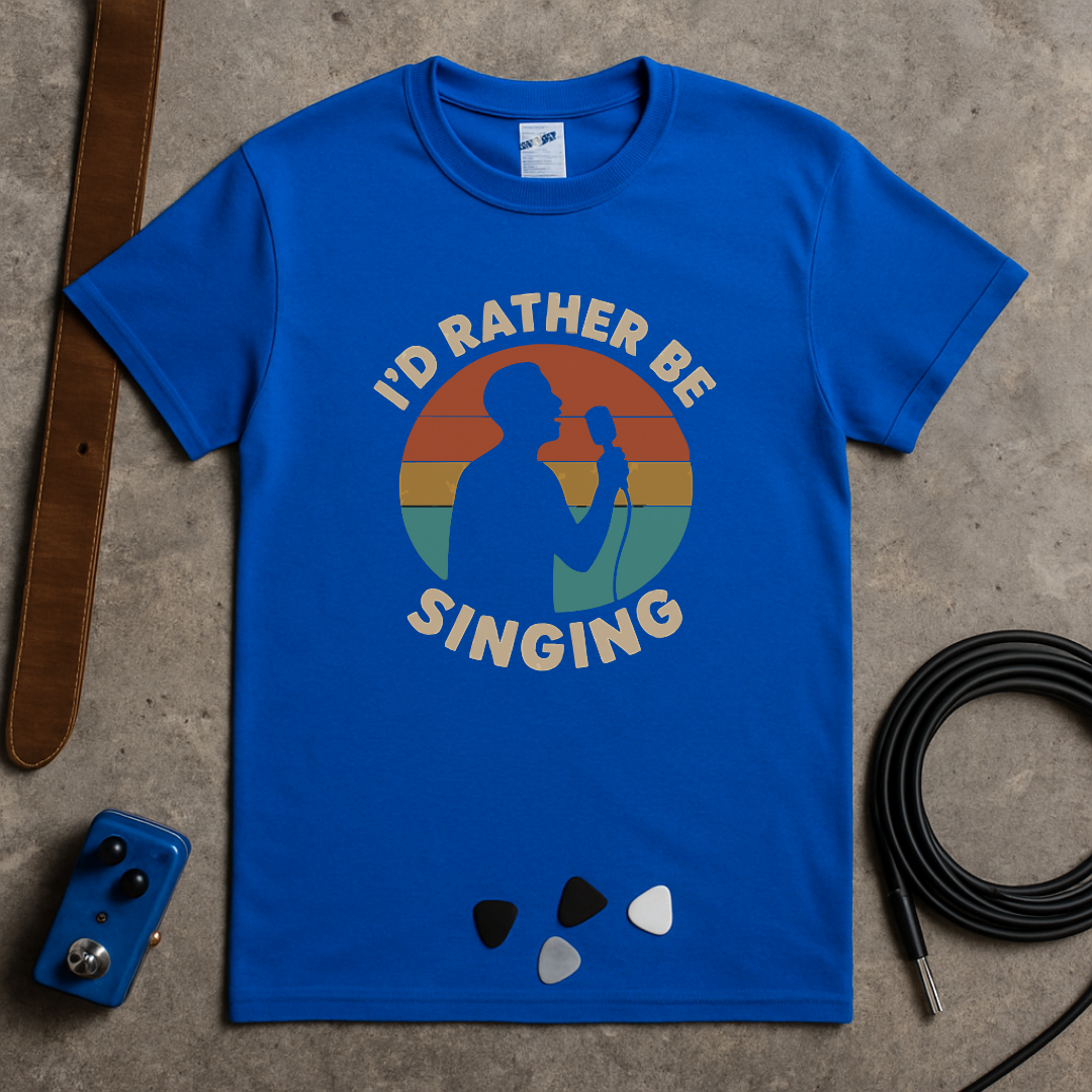 Rather Be Singing Badge T-Shirt