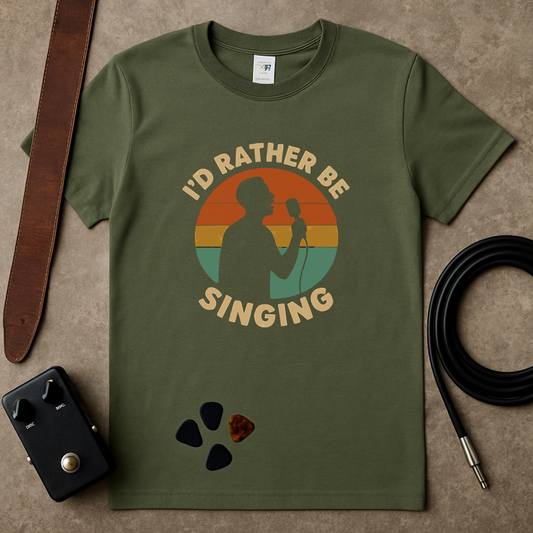 Rather Be Singing Badge T-Shirt