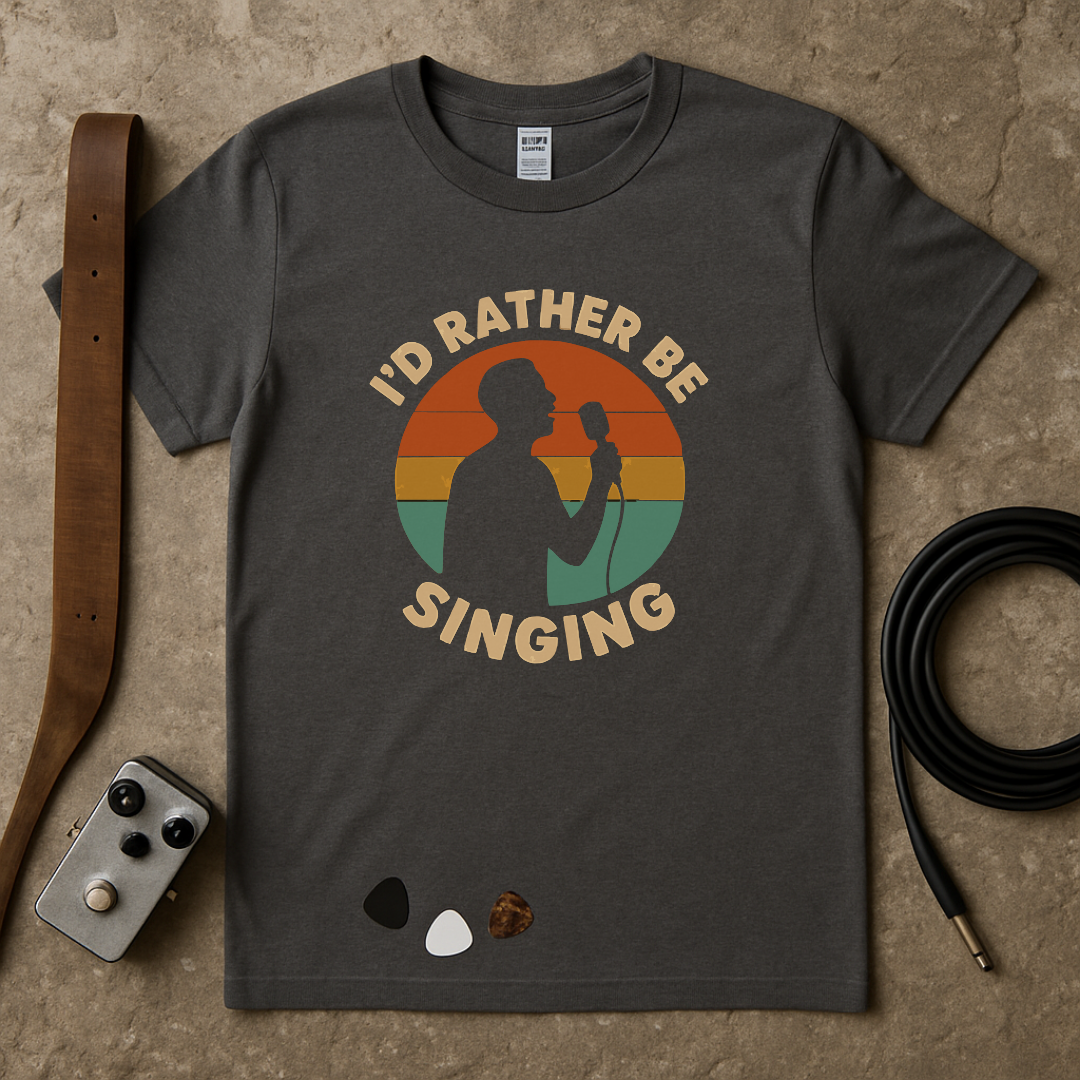 Rather Be Singing Badge T-Shirt