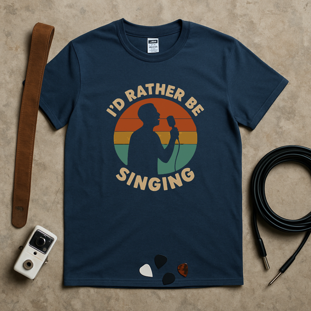 Rather Be Singing Badge T-Shirt