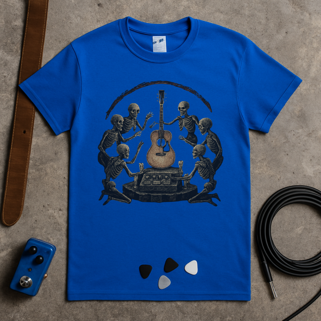 Skeleton Guitar Worship T-Shirt