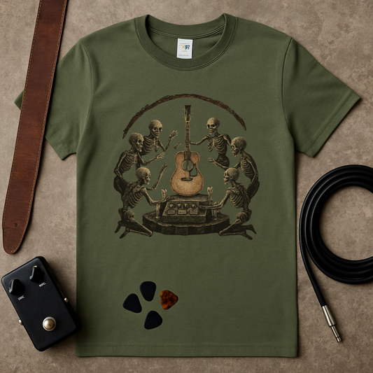 Skeleton Guitar Worship T-Shirt