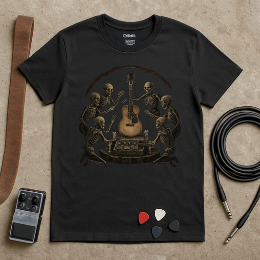 Skeleton Guitar Worship T-Shirt