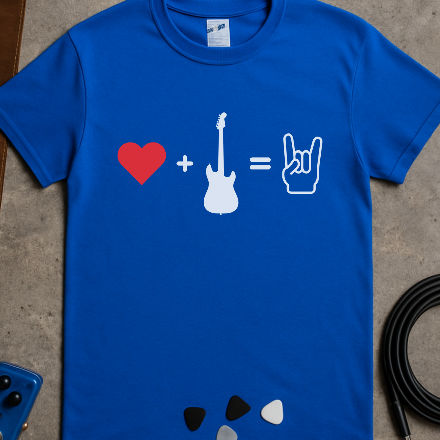 Heart Plus Guitar T-Shirt
