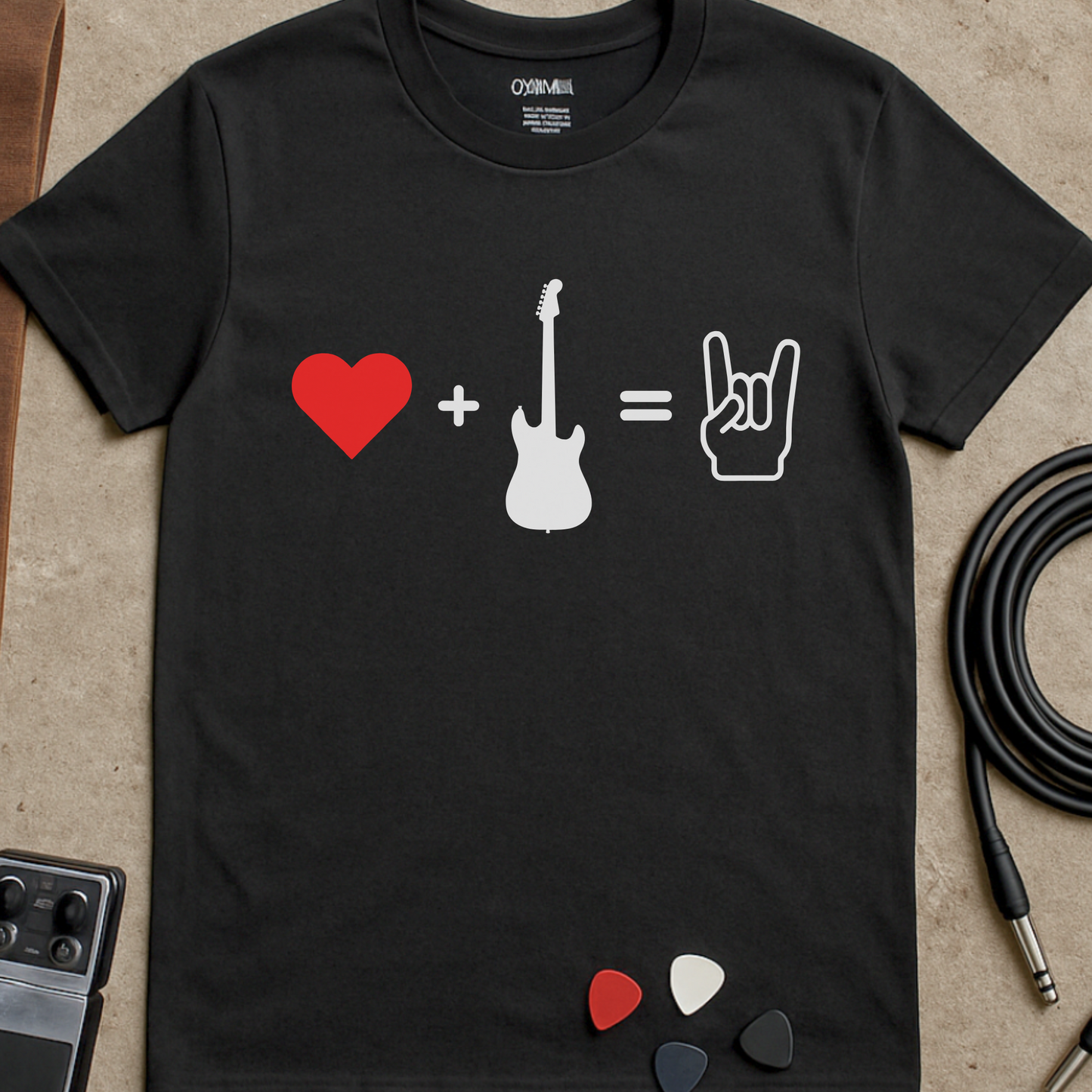 Heart Plus Guitar T-Shirt