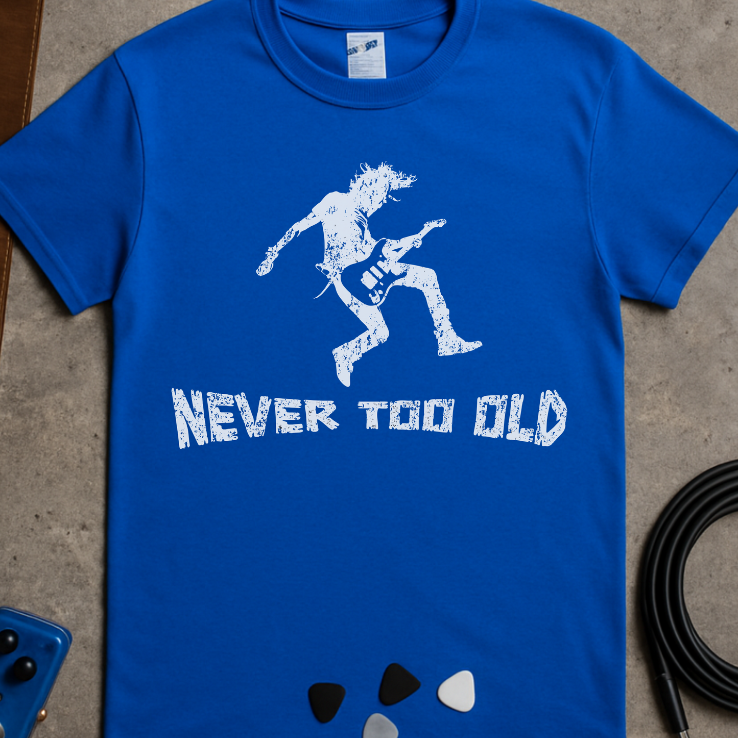Never Too Old Guitarist T-Shirt