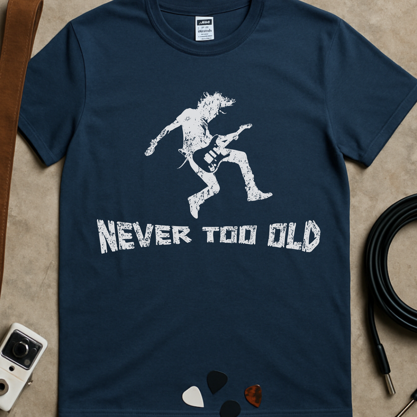 Never Too Old Guitarist T-Shirt