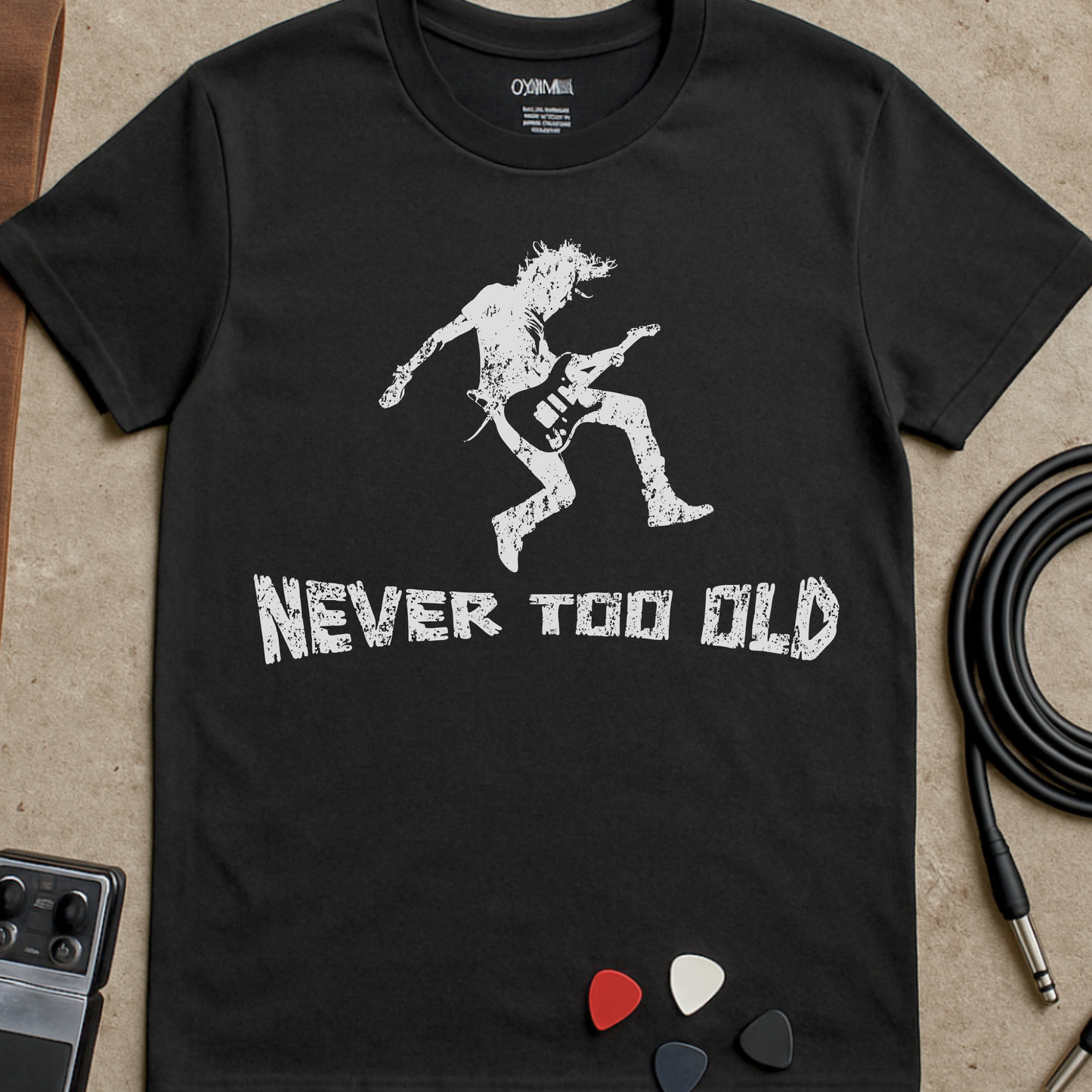 Never Too Old Guitarist T-Shirt