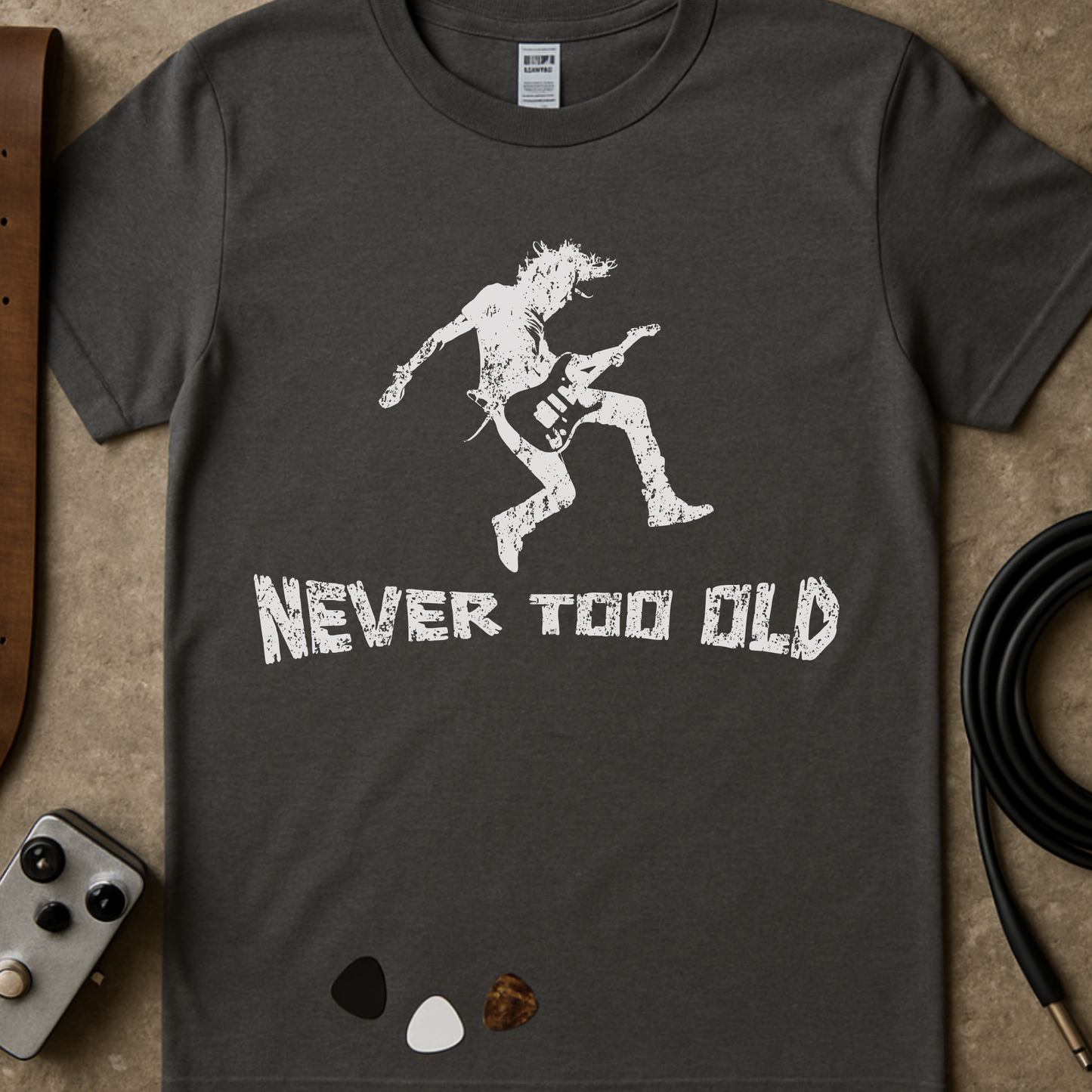 Never Too Old Guitarist T-Shirt