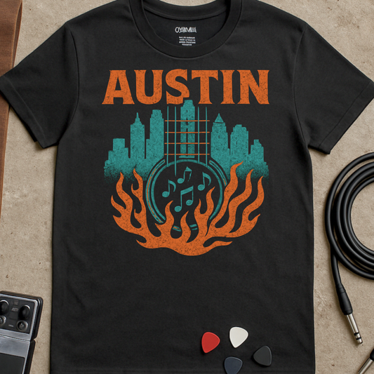 Austin Guitar Skyline T-Shirt