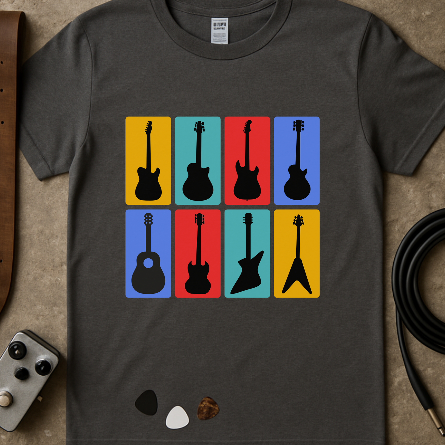 Guitar Panels T-Shirt
