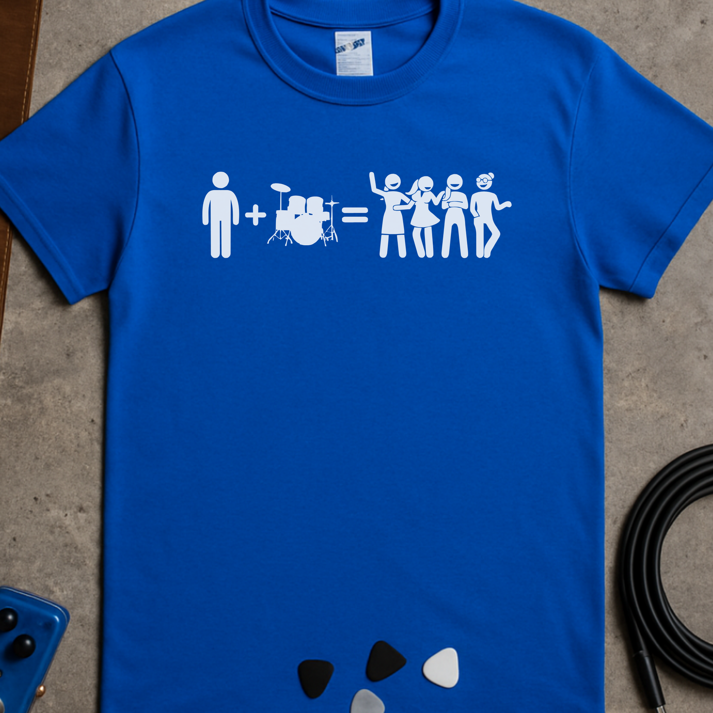 Man + Drums = Girls T-Shirt