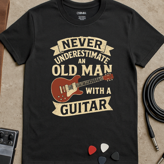 Never Underestimate Guitar 1 T-Shirt