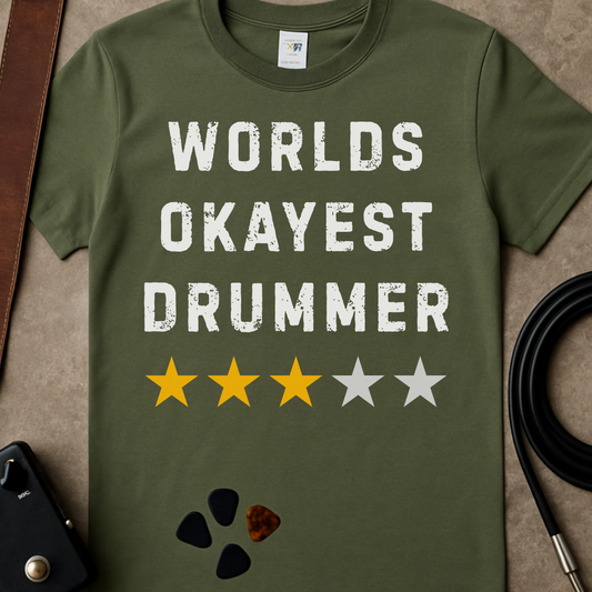 World's Okayest Drummer T-Shirt