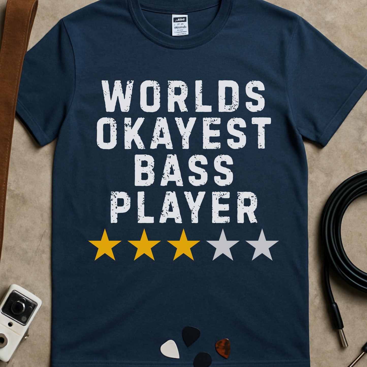 Worlds Okayest Bass Player T-Shirt