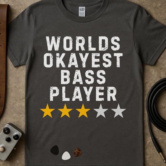 Worlds Okayest Bass Player T-Shirt