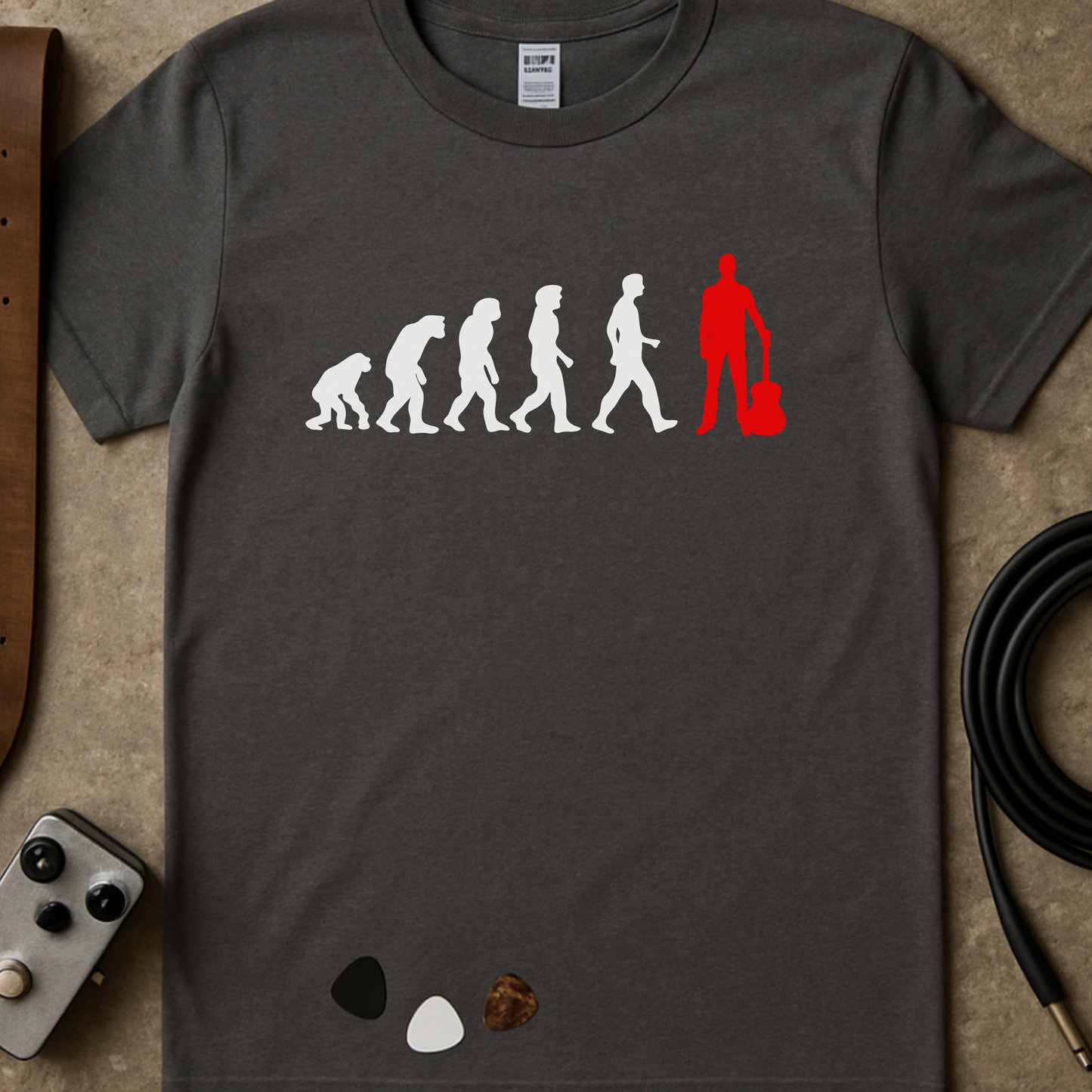 Acoustic Guitarist EvolutionT-Shirt