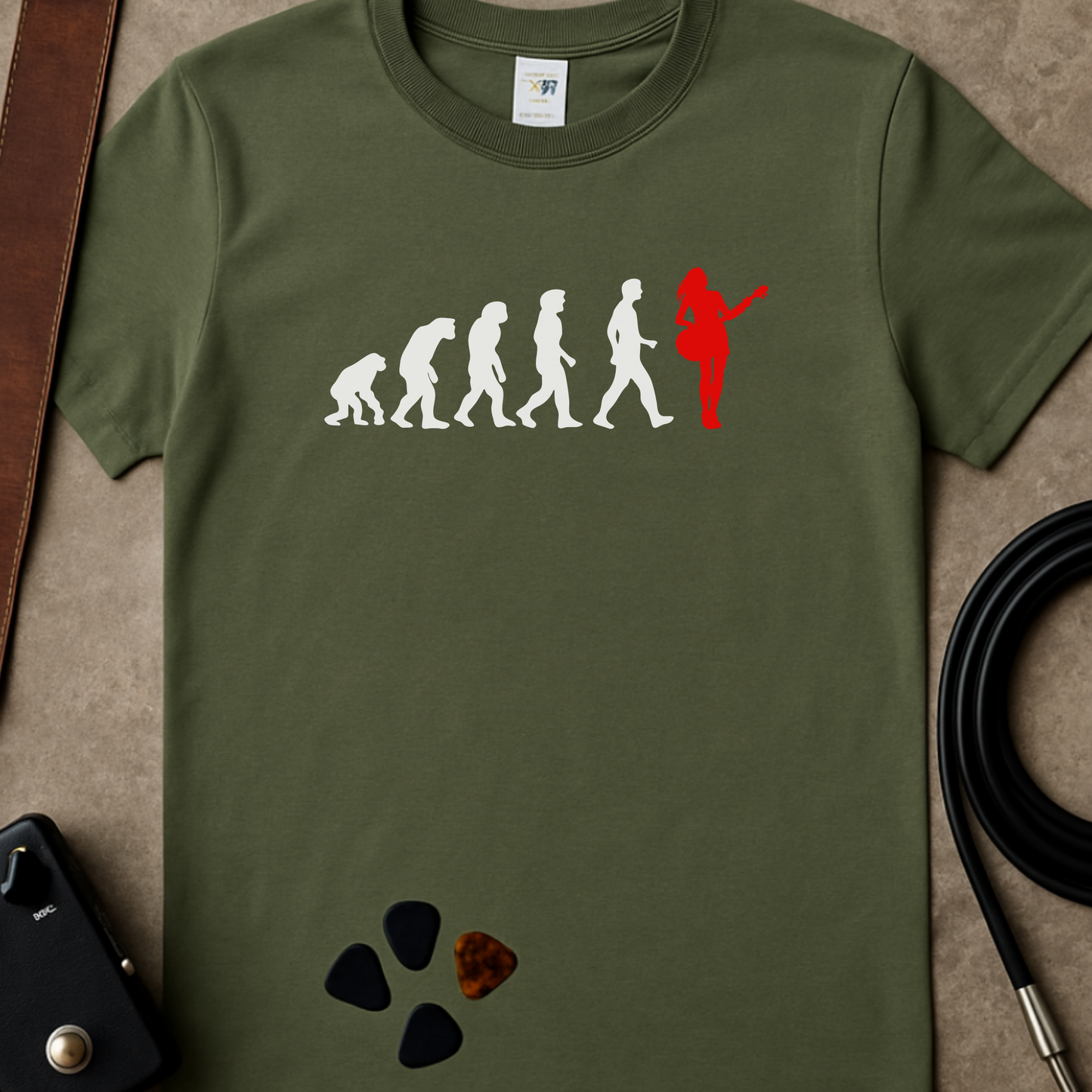 Guitar Evolution Female T-Shirt