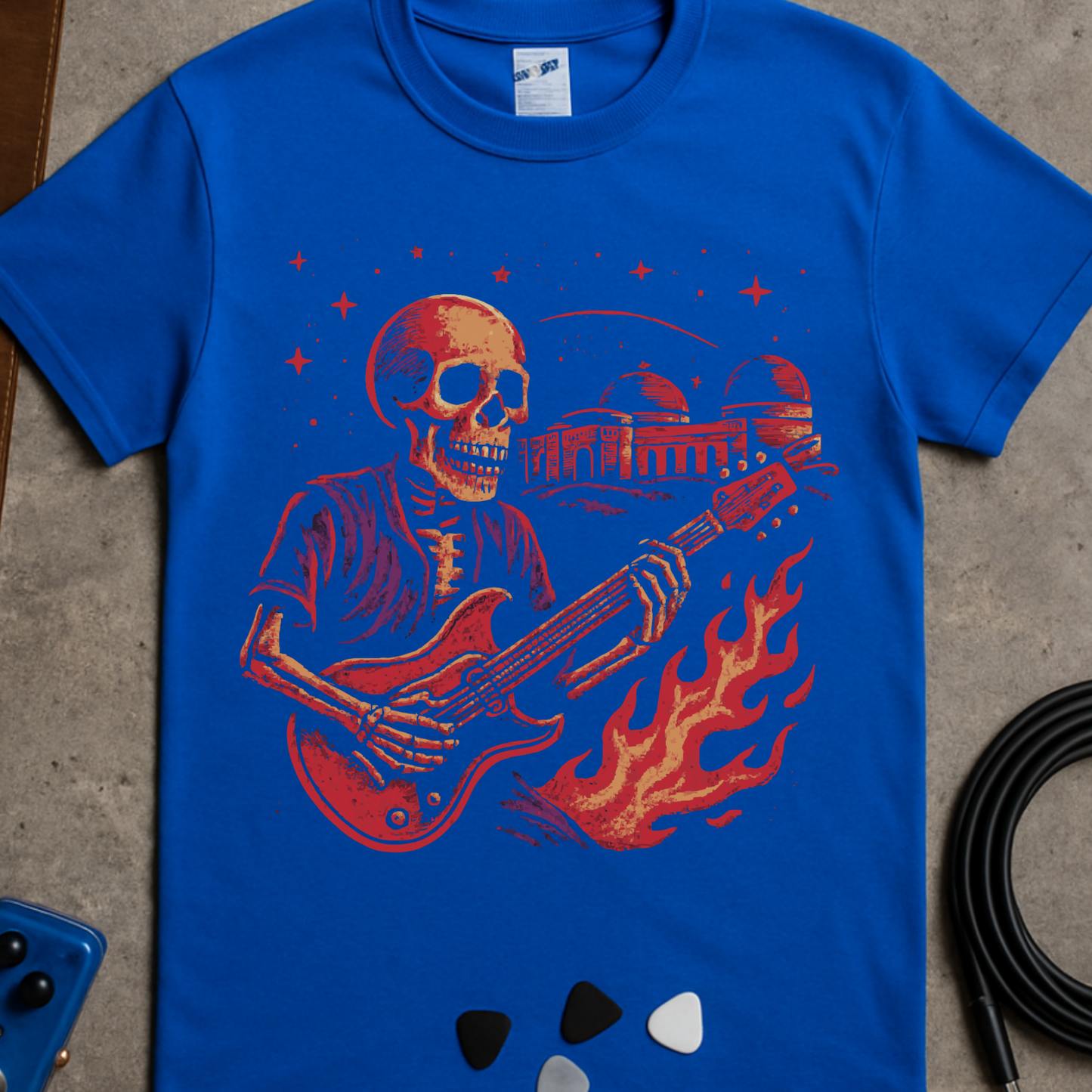 Flaming Skeleton T-Shirt