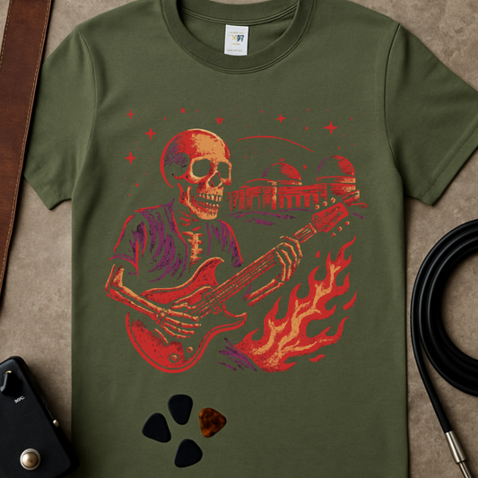 Flaming Skeleton T-Shirt