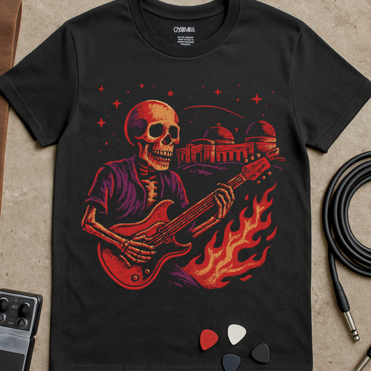 Flaming Skeleton T-Shirt