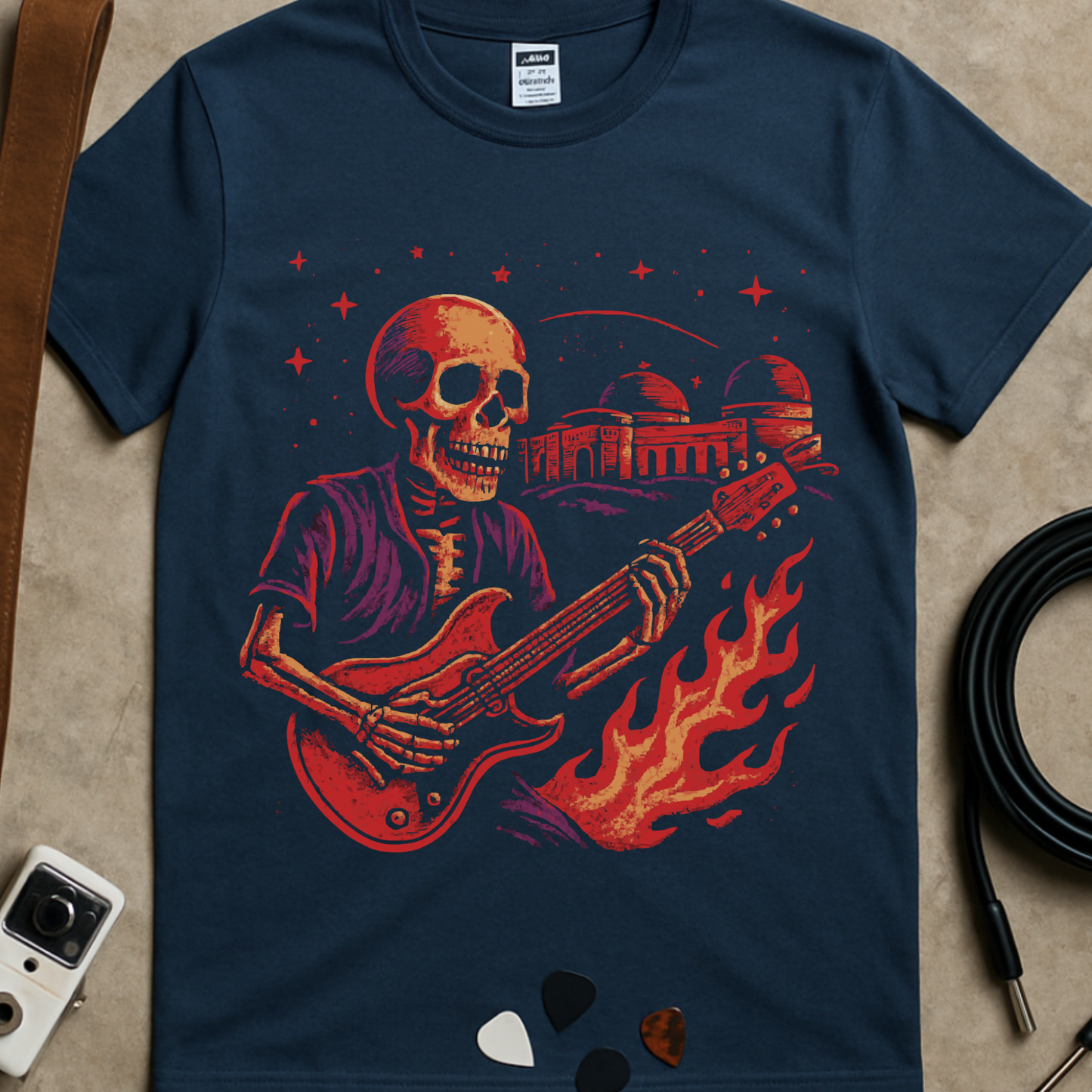 Flaming Skeleton T-Shirt