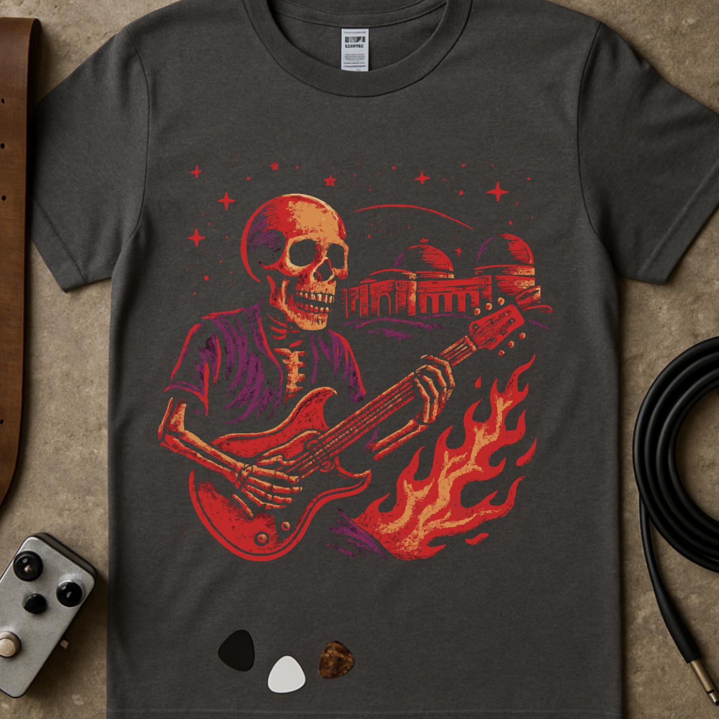 Flaming Skeleton T-Shirt