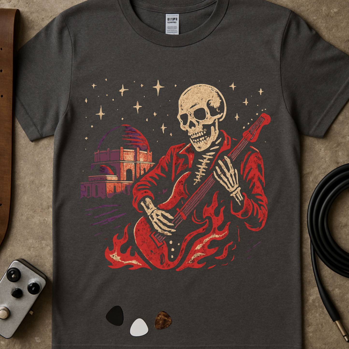 Geetar Skeleton T-Shirt