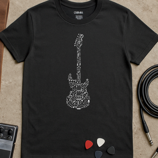 Electric Guitar Notes T-Shirt