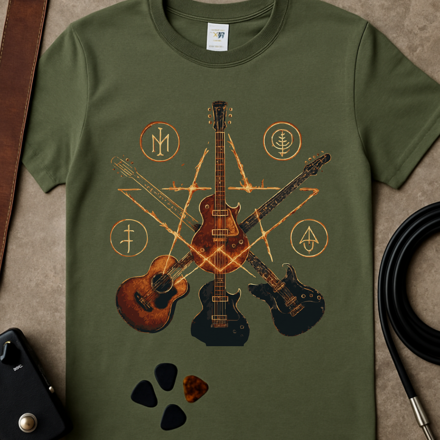 Guitar Pentagram T-Shirt