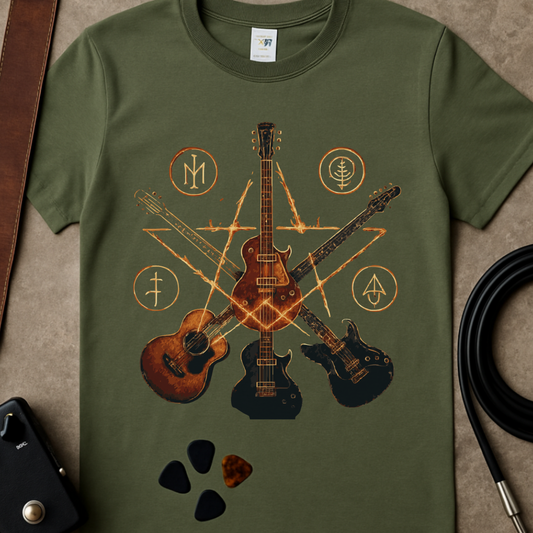 Guitar Pentagram T-Shirt