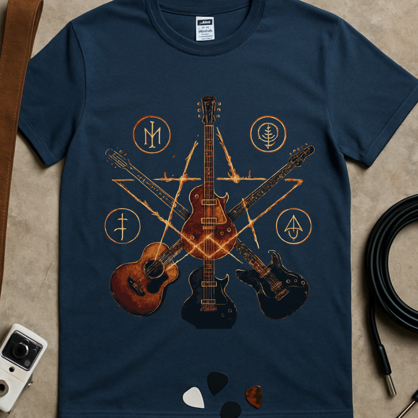Guitar Pentagram T-Shirt