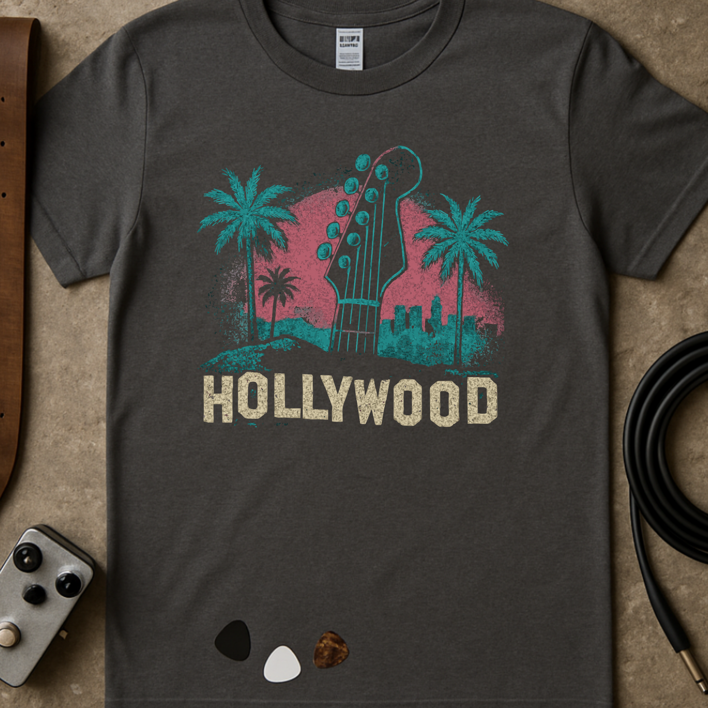 Hollywood Headstock T-Shirt