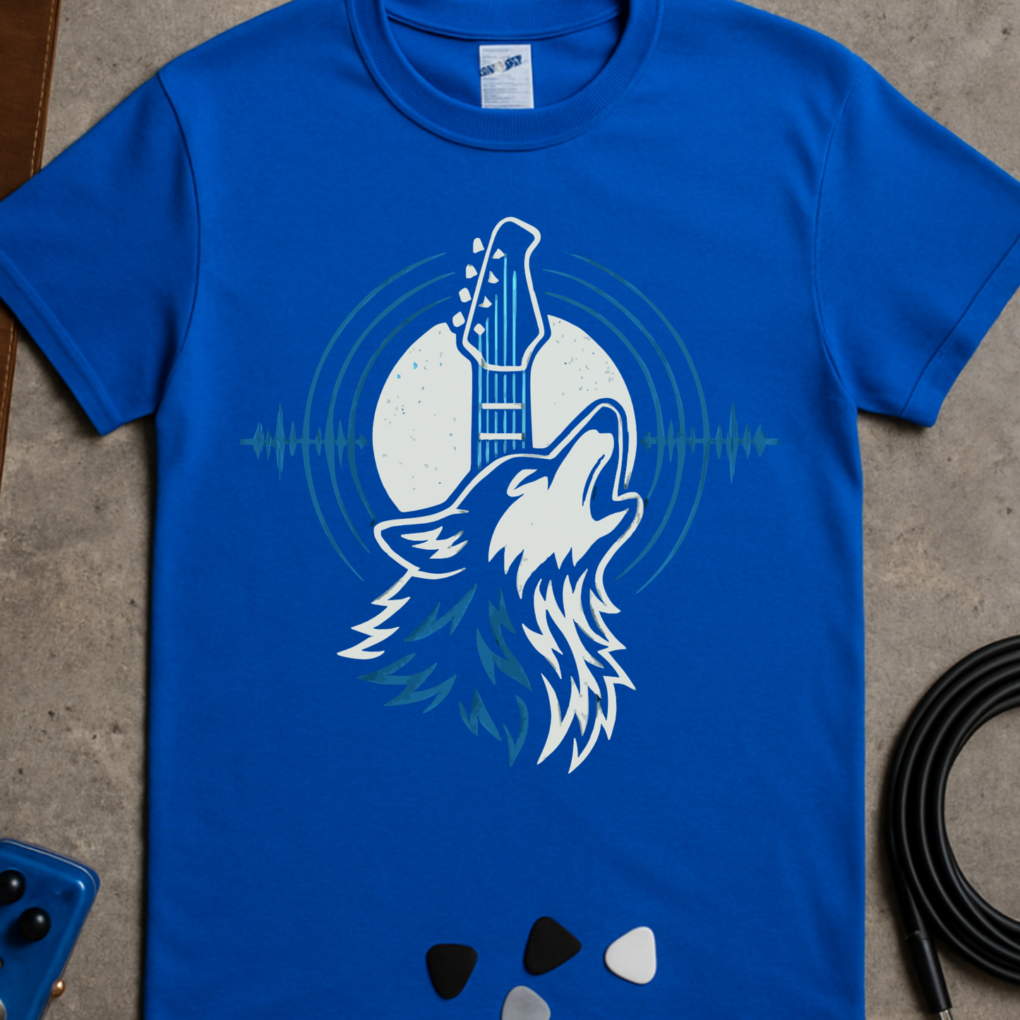 Wolf Moon Headstock T-Shirt