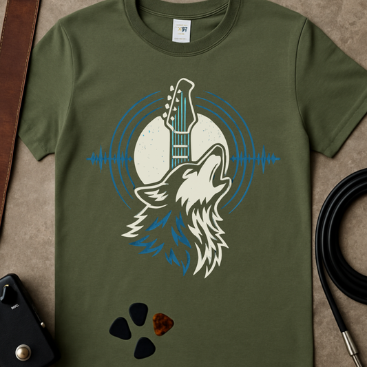 Wolf Moon Headstock T-Shirt