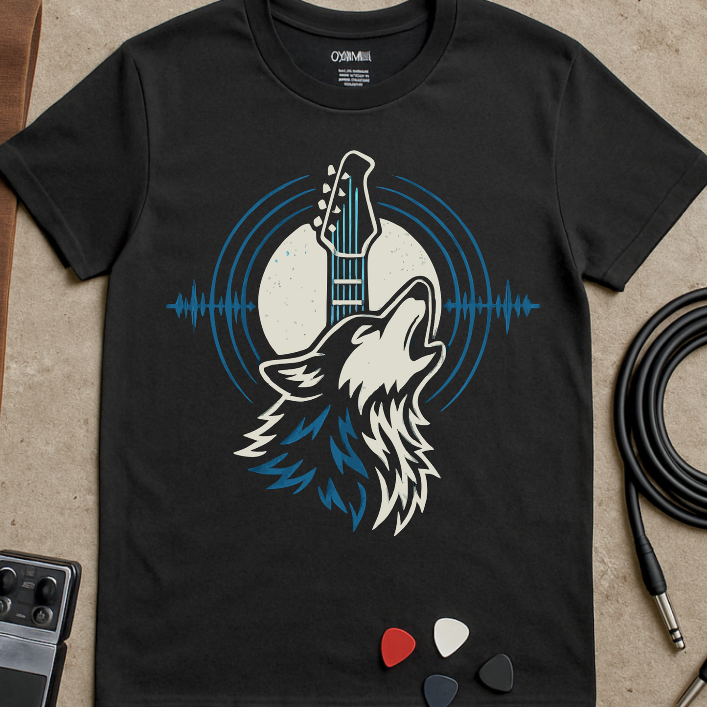 Wolf Moon Headstock T-Shirt