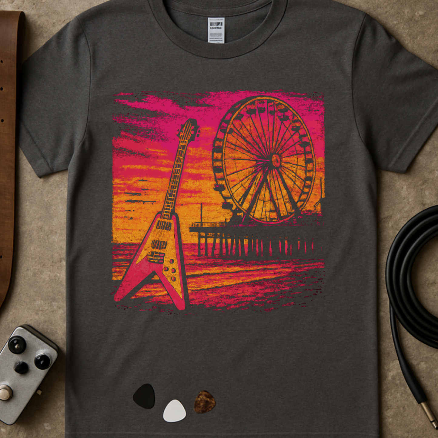 Santa Monica Flying V T-Shirt