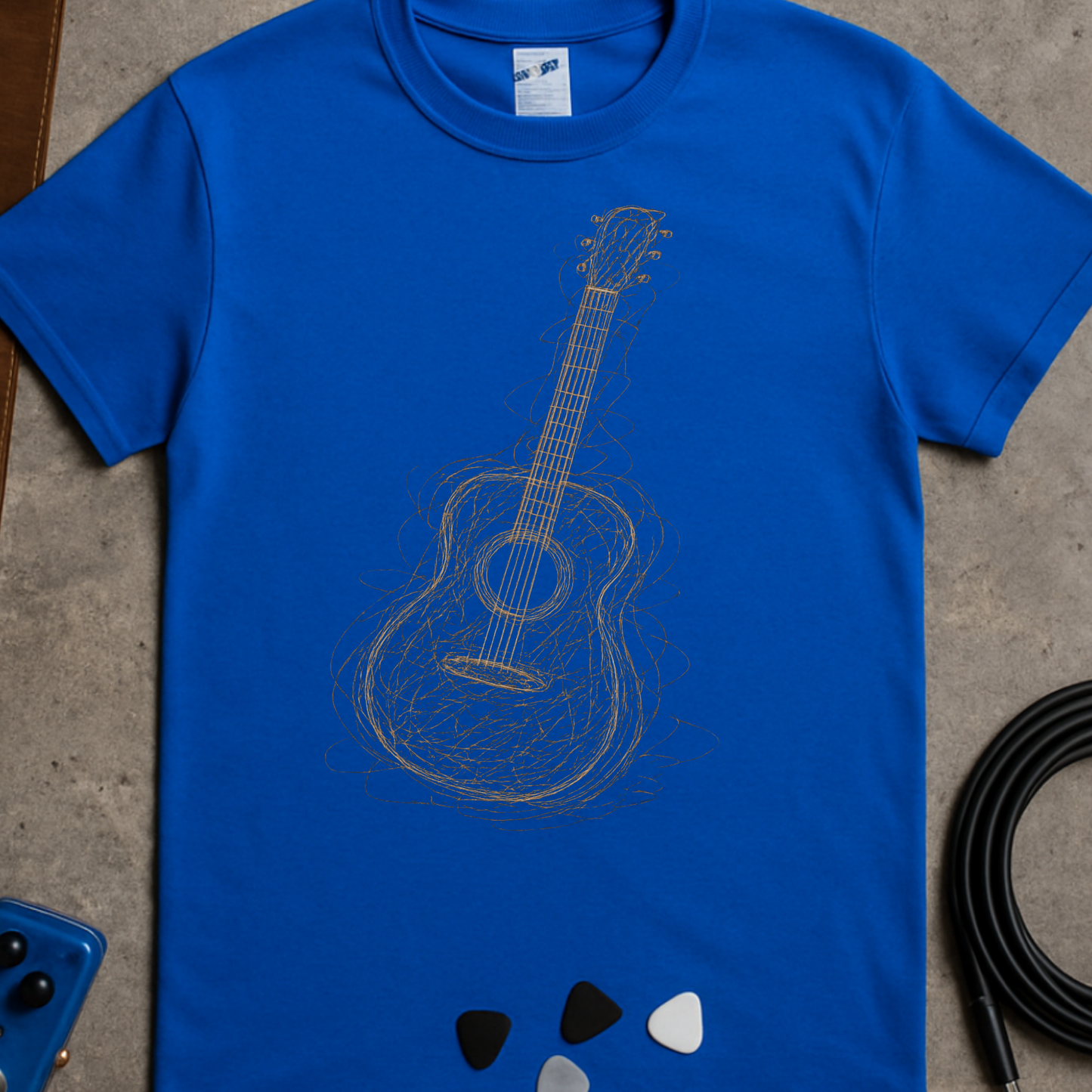 Scribble Acoustic Guitar T-Shirt
