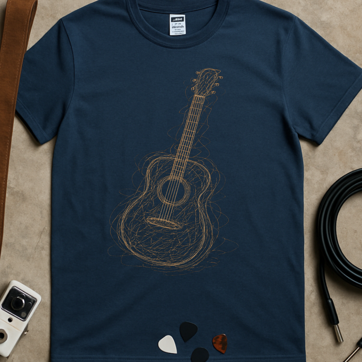 Scribble Acoustic Guitar T-Shirt