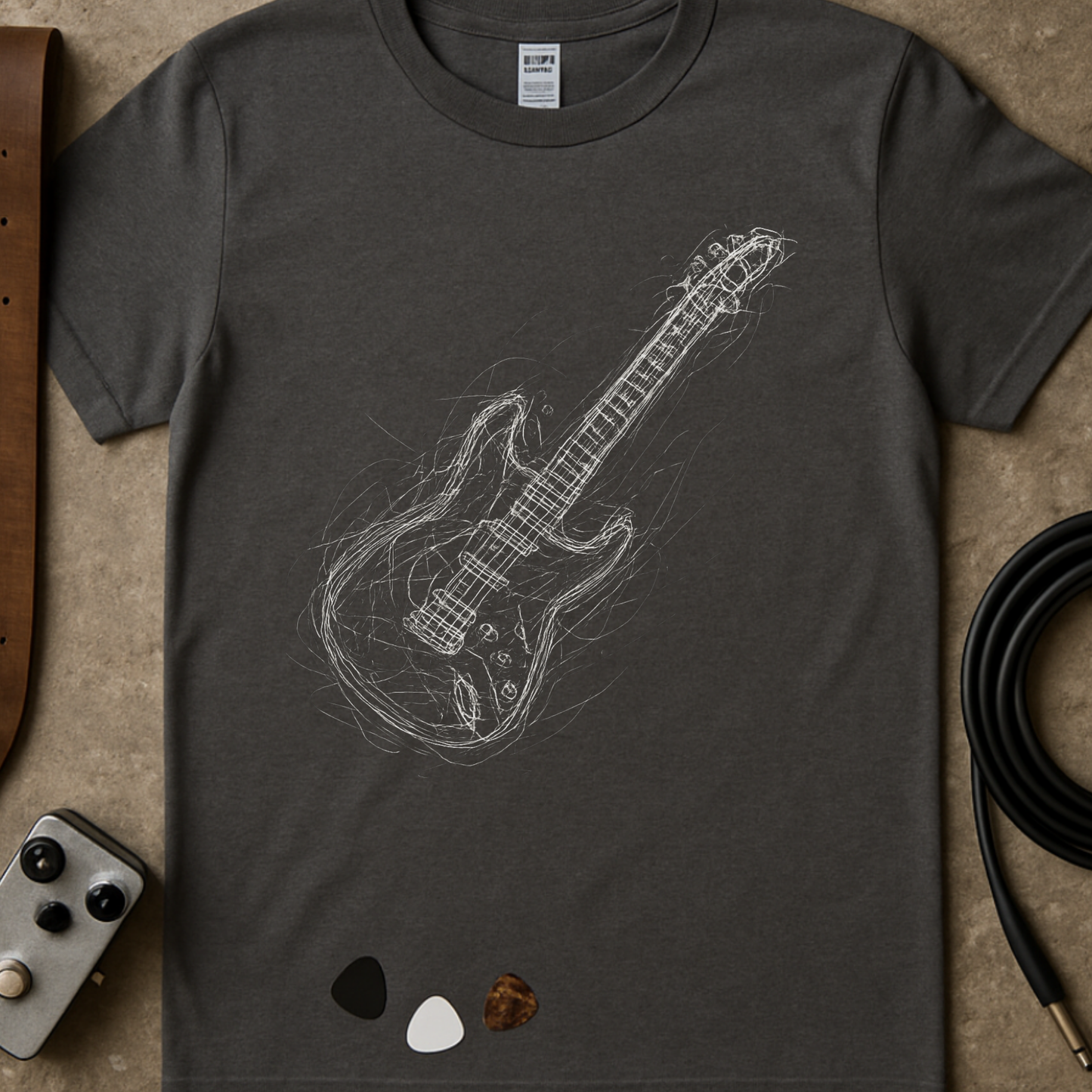 Scribble Electric Guitar T-Shirt