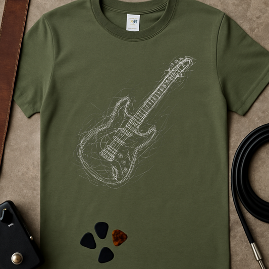 Scribble Electric Guitar T-Shirt