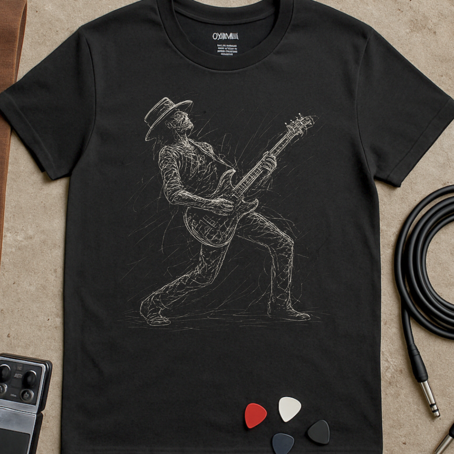 Scribble Guitarist T-Shirt