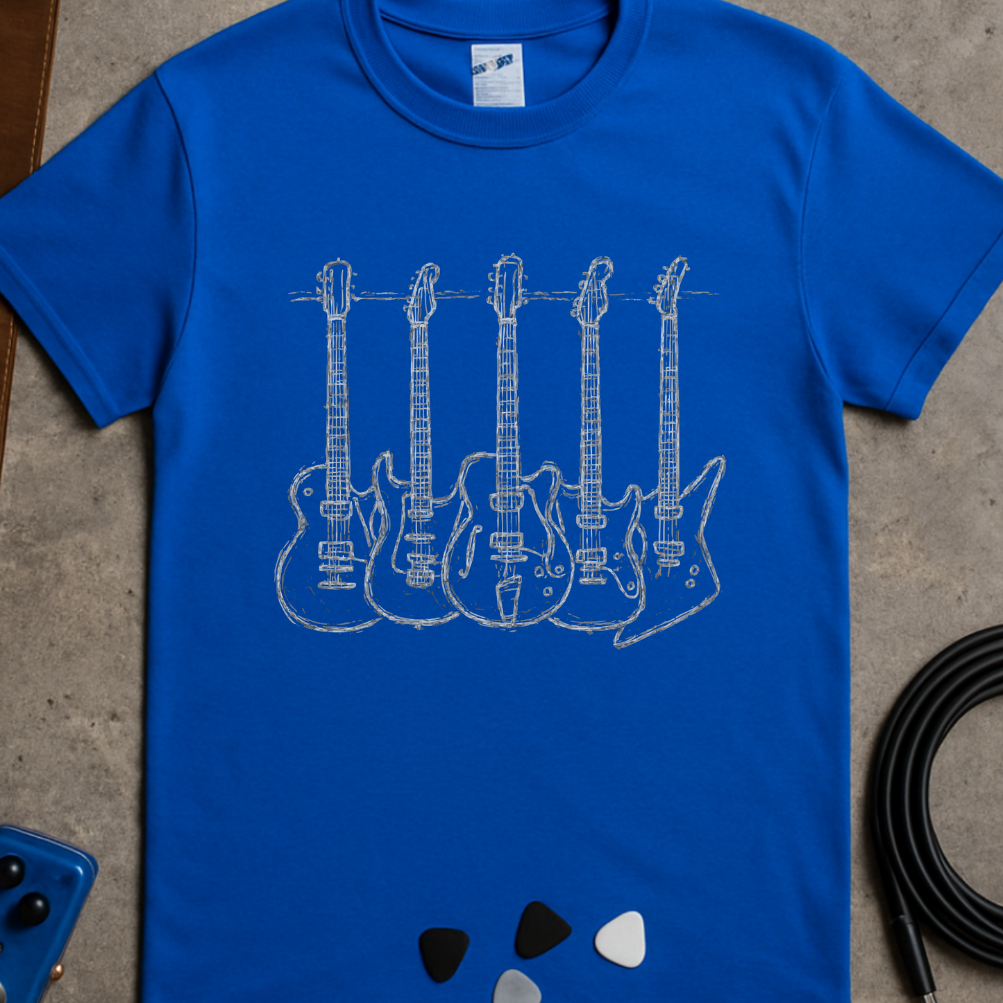 Scribble Guitar Rack T-Shirt